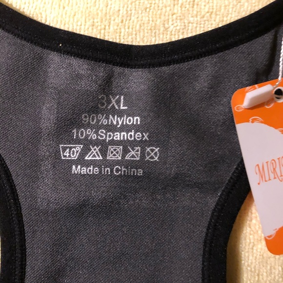 High impact, Black sports bra, 3x - Picture 5 of 6